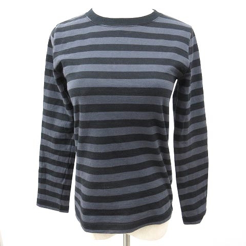 トラディショナルウェザーウェア Traditional Weatherwear ベーシック ロングスリーブ クルーネック 長袖 ｔシャツ ボーダー コットン カットソー 薄手 S グレー N Nvw レディース 052 ベクトルパーク