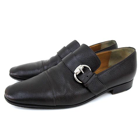 グッチ Gucci ビットベルト ローファー レザー シューズ 紳士靴 39 約24cm 小さいサイズ 濃茶 ダークブラウン Ibs15 A メンズ 052 ベクトルパーク