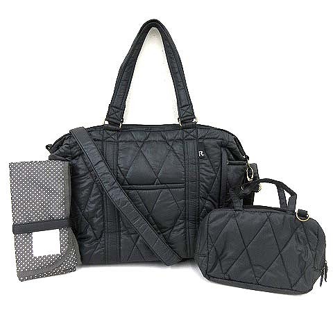 ルートート Rootote Mammy Rooマミールー マザーズバッグ 2way ショルダーバッグ 中綿ナイロン おむつポーチ おむつ替えシート付き グレー A レディース 052 ベクトルパーク