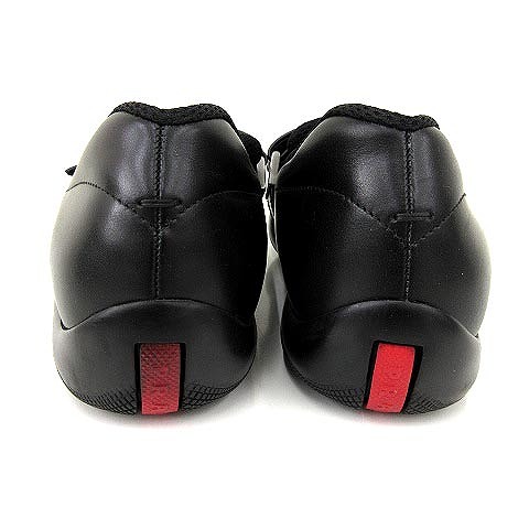 プラダスポーツ PRADA SPORT レザー シューズ ベルクロ ローファー 37 