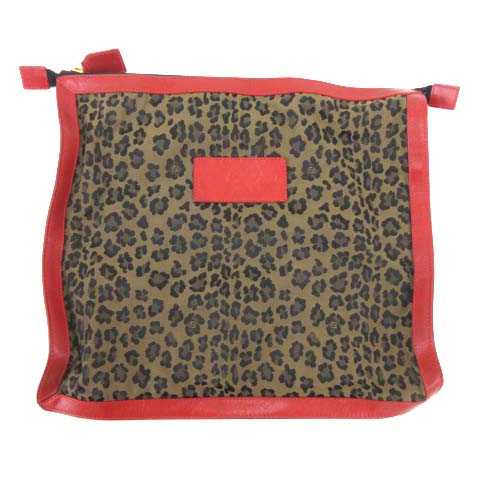 フェンディ FENDI 美品 ヴィンテージ トートバッグ レオパード柄 ロゴ 