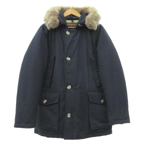 ウールリッチ Woolrich ダウンジャケット アークティックパーカ コヨーテファー フーデッドコート カナダ製 M 紺 ネイビー S2448 Ibs87 メンズ 052 ベクトルパーク