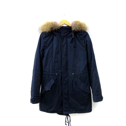 ロデオクラウンズ Rodeo Crowns モッズコート ロング ライナー付き ラクーンファー 2way 裏ボア 紺 ネイビー 2アウター Fk レディース 052 ベクトルパーク