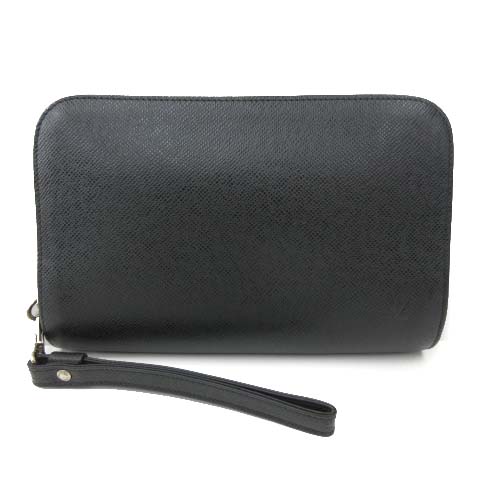 ルイヴィトン Louis Vuitton 美品 タイガ バイカル M301 セカンドバッグ クラッチバッグ ポーチ フランス製 アルドワーズ 黒 ブラック メンズ 052 ベクトルパーク