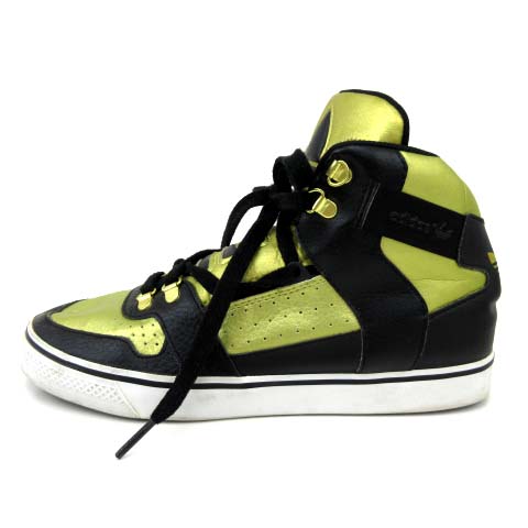 アディダスオリジナルス Adidas Originals スニーカー ハイカット レザー ゴールド 黒 ブラック 25 靴 シューズ Fk Sss9 メンズ 052 ベクトルパーク