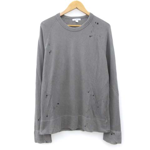 ジェームスパース James Perse カットソー トレーナー 長袖 ペイント柄 コットン グレー 0 Fk Ibs91 メンズ 052 ベクトルパーク