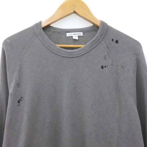 ジェームスパース James Perse カットソー トレーナー 長袖 ペイント柄 コットン グレー 0 Fk Ibs91 メンズ 052 ベクトルパーク