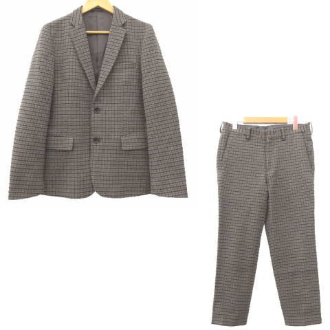 ジャーナルスタンダード Journal Standard 18aw 尾州産 テックツイード セットアップ スーツ ジャケット スラックス パンツ チェック ビジネス カジュアル M 茶 ブラウン メンズ 052 ベクトルパーク ジャーナルスタンダード Journal Standard 18aw 尾州産 テックツイード セットアップ スーツ ジャケット スラックス パンツ チェック ビジネス カジュアル M 茶 ブラウン メンズ 052 ベクトルパーク
