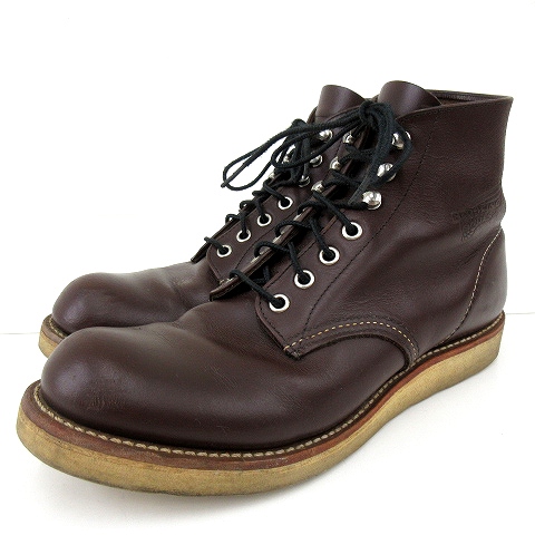 レッドウィング Redwing クラシック ワークブーツ 8134 レースアップ レザー 8d 26 0cm相当 茶 ブラウン N メンズ 052 ベクトルパーク