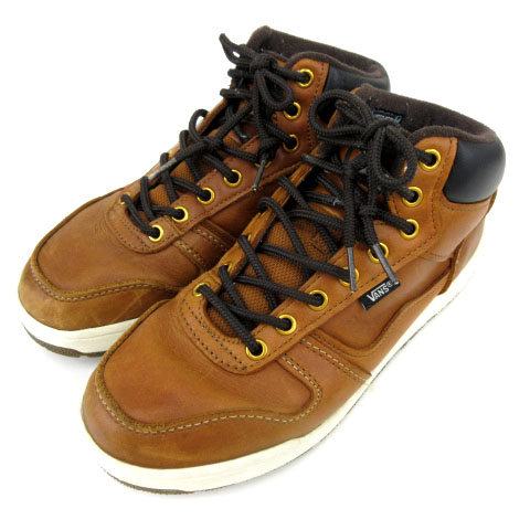 バンズ Vans スニーカー レザー ミドルカット 茶 ブラウン 26cm 靴 シューズ Fk メンズ 052 ベクトルパーク