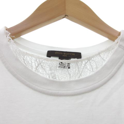 ルイヴィトン LOUIS VUITTON Tシャツ カットソー 半袖 レース ボーダー 