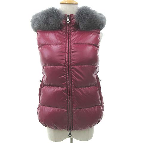 デュベティカ Duvetica ゴッチャ Goccia ダウンベスト フォックスファー ナイロン アウター ブルガリア製 国内正規 38 Sサイズ 赤紫系 Ecr レディース 052 ベクトルパーク