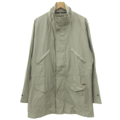 エディーバウアー Eddie Bauer Diaplex コート ジャケット スタンドカラー ミリタリー ワーク ロング ナイロン ベージュ S アウター Fk メンズ 052 ベクトルパーク