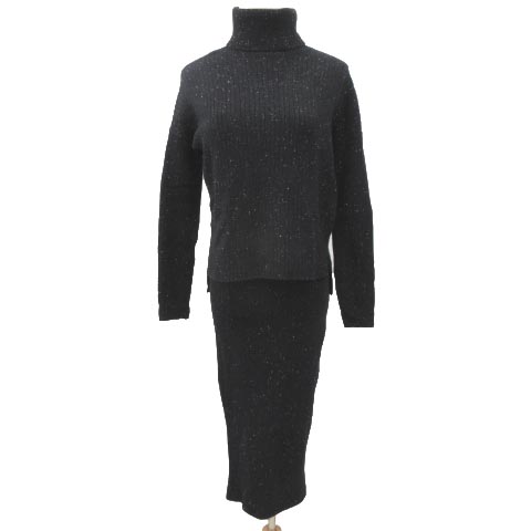 ダブルスタンダードクロージング ダブスタ Double Standard Clothing ネップ ニット セットアップ タートル カットソー ロング スカート リブ 36 Sサイズ 黒 ブラック レディース 052 ベクトルパーク ダブルスタンダードクロージング ダブスタ Double Standard Clothing ネップ ニット セットアップ タートル カットソー ロング スカート リブ 36 Sサイズ 黒 ブラック レディース 052 ベクトルパーク