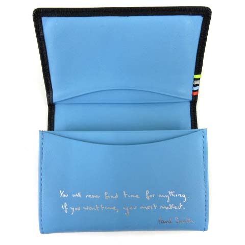 ポールスミス PAUL SMITH カードケース 名刺入れ レザー バイカラー 
