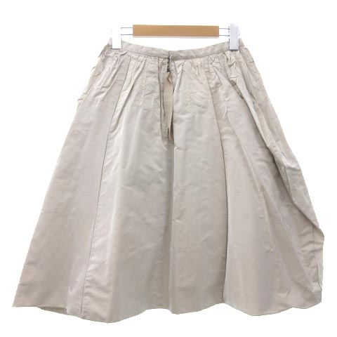 ルイヴィトン LOUIS VUITTON スカート ひざ丈 グログラン シルク混 LV  