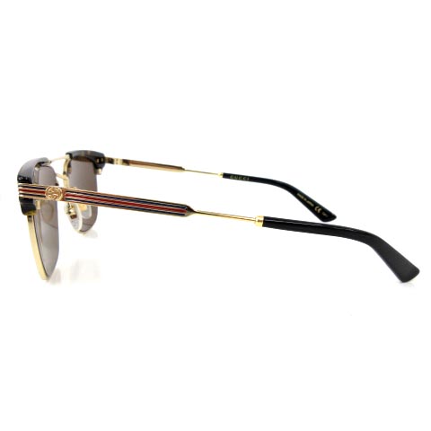 グッチ GUCCI 美品 18SS サングラス GG0287S メタル ツーブリッジ 