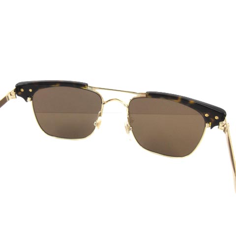 グッチ GUCCI 美品 18SS サングラス GG0287S メタル ツーブリッジ 