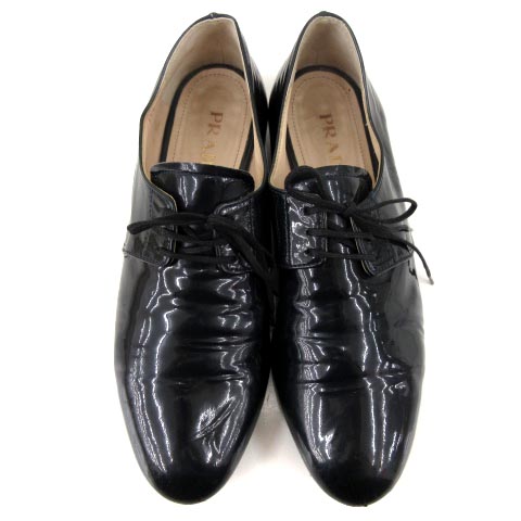 プラダ PRADA コンフォート オックスフォード シューズ エナメル