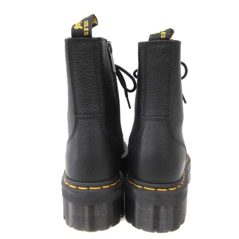 未使用品 ドクターマーチン DR.MARTENS 20AW 8ホール ブーツ QUAD RETRO JADON PISA 8EYE BOOT  26378001 厚底 PISAレザー UK6 25cm 黒 ブラック レディース