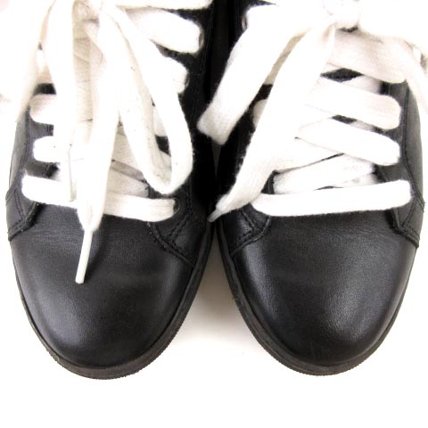 ディーゼル DIESEL スニーカー レザー ローカット 黒 ブラック 23.5cm 
