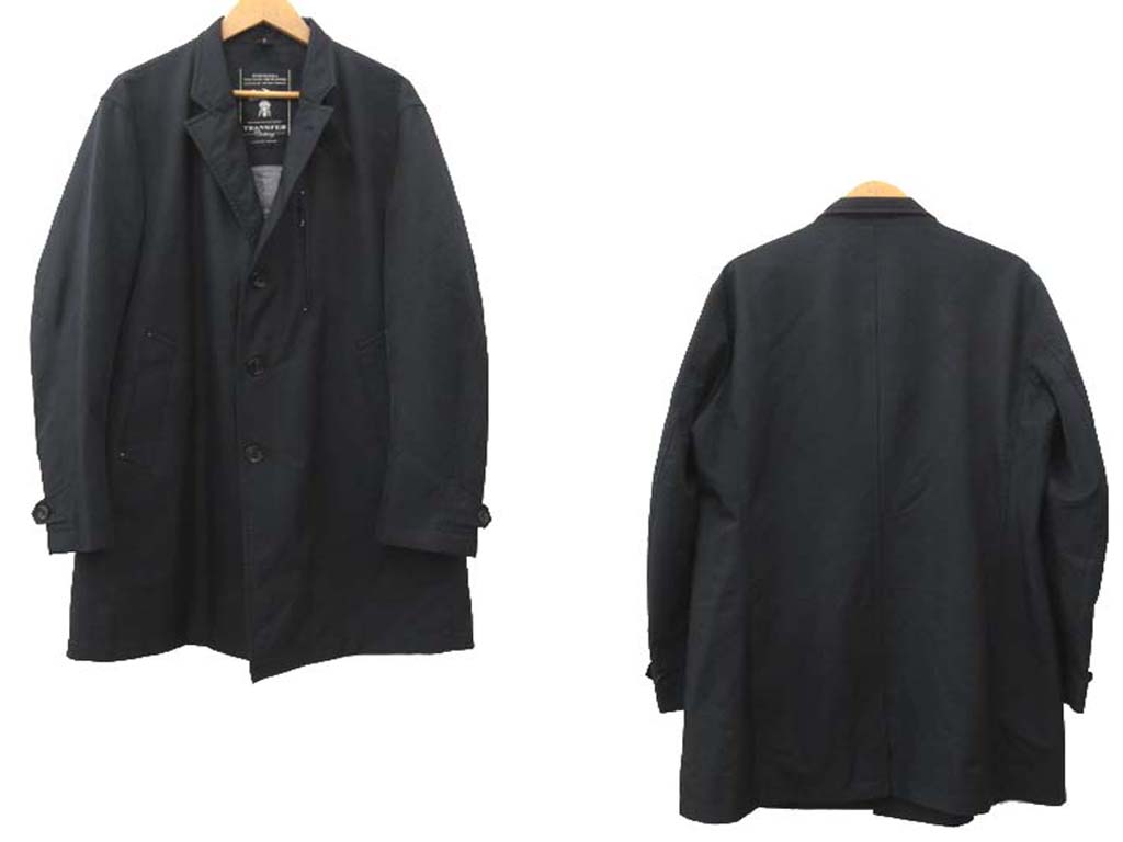 五大陸 Gotairiku Transfer ステンカラー コート 3way ダウンベストライナー付き ビジネスコート フォーマル カジュアル L 黒 ブラック Ecr4 メンズ 052 ベクトルパーク