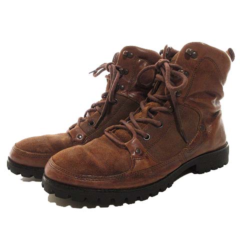 メンズ ブーツ レザー DIESEL ディーゼル レースアップ 27cm 【公式通販】