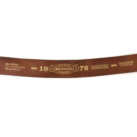 ディーゼル DIESEL ベルト レザー 革ベルト 茶 ブラウン 85 FK ECR4