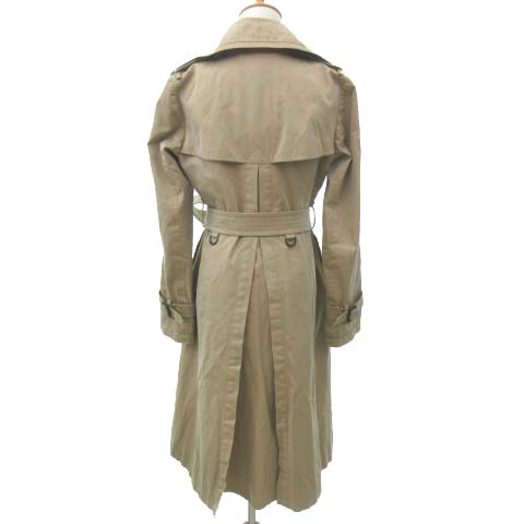 バーバリーブラックレーベル Burberry Black Label トレンチコート ロング 裏地チェック ビジネスコート ジャケット カジュアル 三陽商会 40 M Lサイズ ベージュ Ecr4 メンズ レディース 052 ベクトルパーク