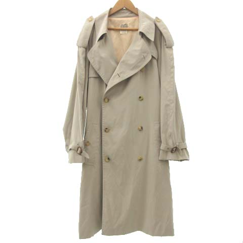 エルメス Hermes トレンチ コート ロング ビジネスコート ジャケット ロゴボタン カジュアル フォーマル フランス製 50 Lサイズ ベージュ Ecr5 メンズ 052 ベクトルパーク