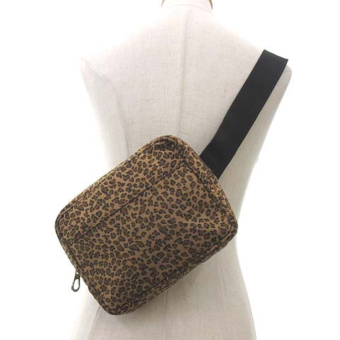 ボッテガヴェネタ BOTTEGA VENETA 美品 レオパード ウェストバッグ 