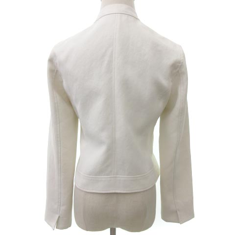 ピンキー ダイアン ピンダイ Pinky Dianne ライダースジャケット ダブル 春夏 ショート丈 無地 白 ホワイト 36 M相当 Fk レディース 052 ベクトルパーク