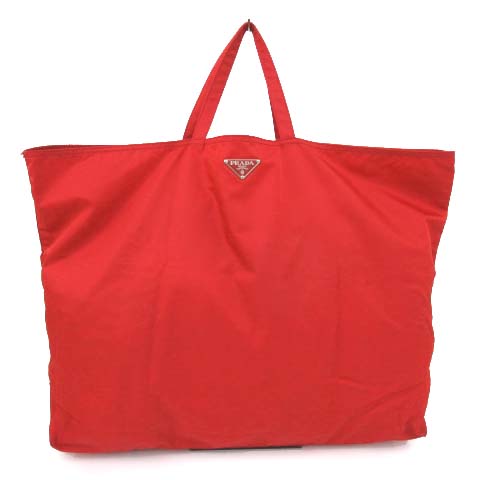 プラダスポーツ PRADA SPORT トートバッグ ナイロン ロボット パッチ 