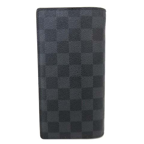 ルイヴィトン Louis Vuitton M ダミエグラフィット ポルトフォイユ ブラザ 長財布 二つ折り ウォレット 黒 ブラック メンズ 052 ベクトルパーク