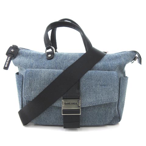 ディーゼル DIESEL 美品 GHERLEE SATCHEL デニム ショルダーバッグ 