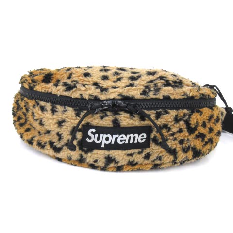 Supreme ボディバッグ ベージュ アニマル Supreme レオパード柄 ボディ
