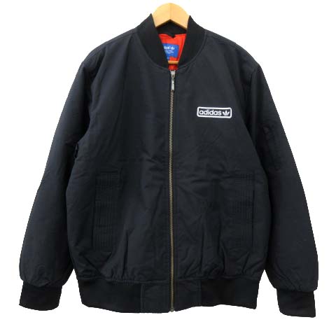 アディダス adidas ボンバージャケット 中綿 MA-1 ブルゾン ロゴ刺繍  