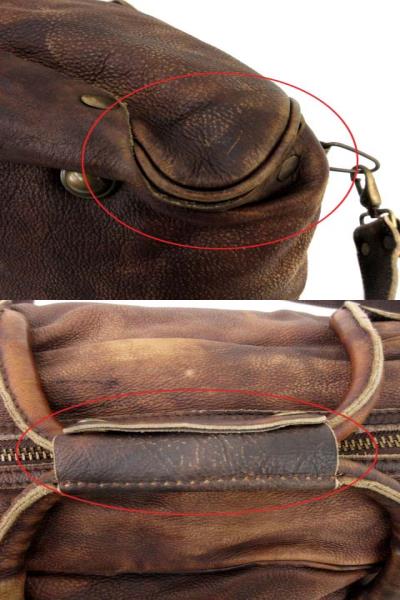 ✨希少✨DIESEL ディーゼル　ボストンバッグ　大容量　旅行用　ブラウン ディーゼル DIESEL ボストンバッグ レザー ショルダー ハンド 2way