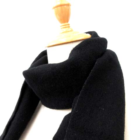 Vivienne Westwood 黒 マフラー 100%ウール フリンジ S115128884