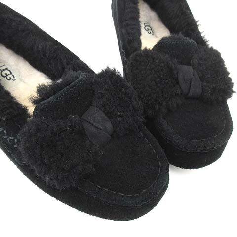 アグ UGG アンスレー モカシン フラット シューズ ANSLEY FUR BOW 