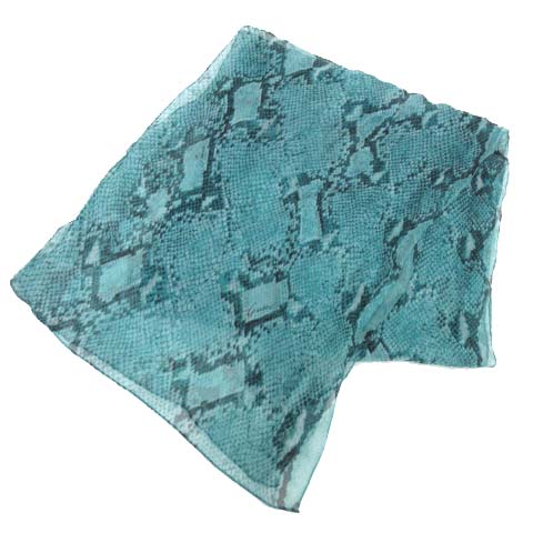 未使用品 グッチ GUCCI タグ付き シルク100% ストール パイソン 総柄  