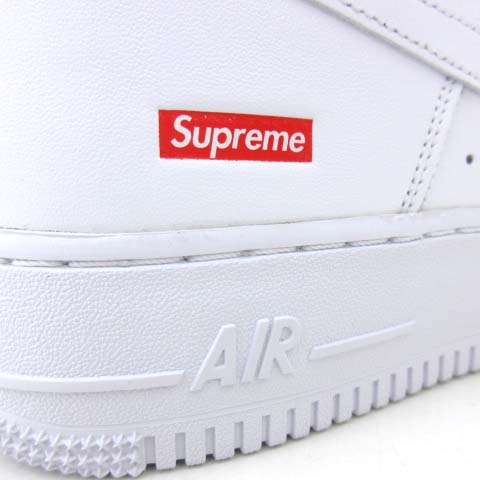 未使用品 ナイキ Nike シュプリーム Supreme ss スニーカー エアフォース1 ロー Air Force 1 Low Cu9225 100 レザー シューズ 29 白 ホワイト メンズ 052 ベクトルパーク