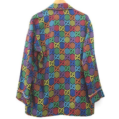 グッチ GUCCI 美品 20SS サイケデリック パジャマ セットアップ シャツ 