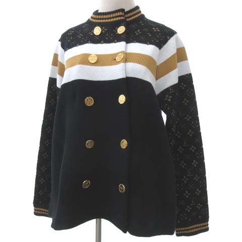 ルイヴィトン LOUIS VUITTON 美品 19AW ニット ブルゾン RW192W 