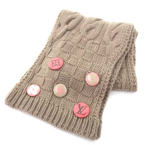 ルイヴィトン LOUIS VUITTON 美品 エシャルプ コンスタンス マフラー  