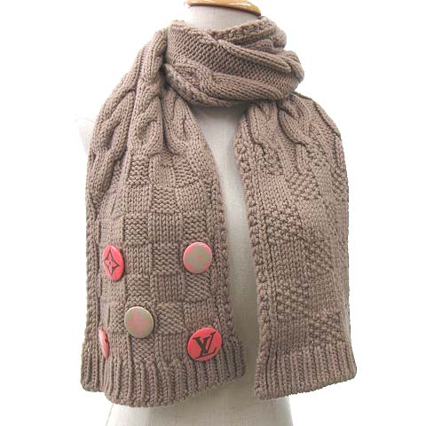 ルイヴィトン LOUIS VUITTON 美品 エシャルプ コンスタンス マフラー  