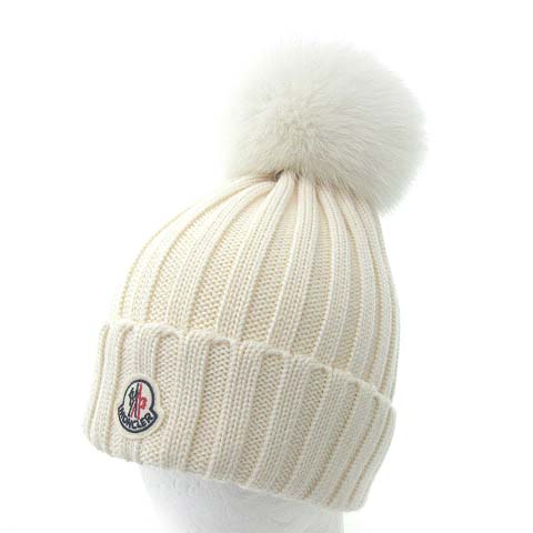 未使用品 モンクレール MONCLER 17AW ニット キャップ 