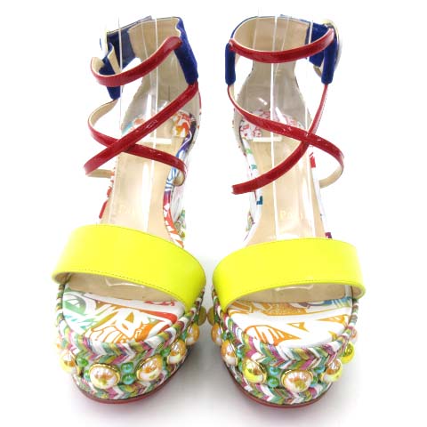 クリスチャンルブタン Christian louboutin ウェッジソール サンダル  