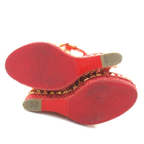 クリスチャンルブタン Christian louboutin ウェッジソール サンダル  