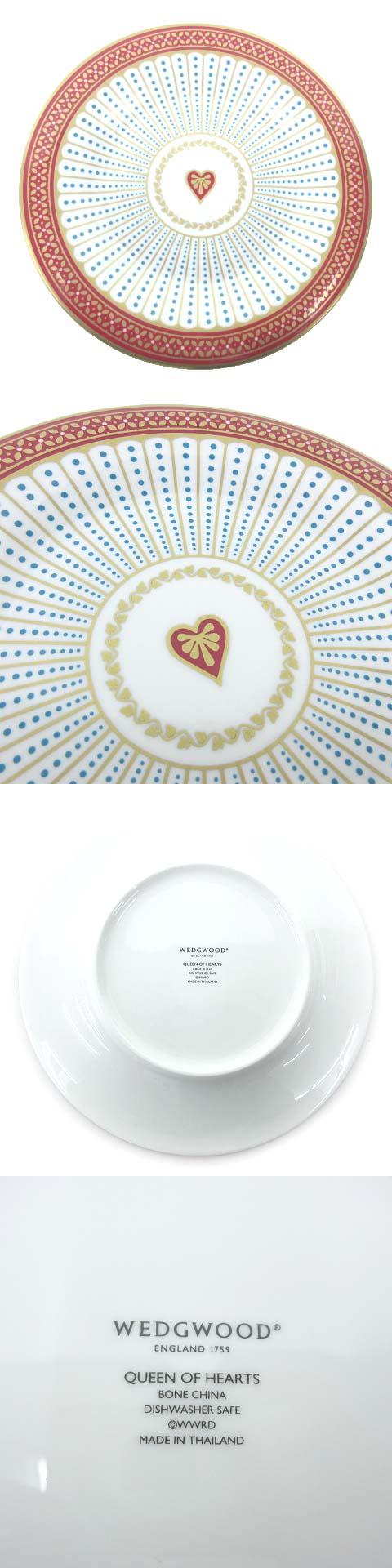 新作商品 ハーレクイン 廃盤 ウェッジウッド コレクション レッド ホワイト ブランド食器 金彩 ハート 中皿 18cm ケーキ皿 Hearts Of Queen ウェッジウッド Www Dc9 Club